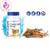 Đông trùng hạ thảo Fair&Pure Cordyceps 650mg Made in Germany lọ 120 viên