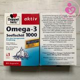Dầu cá Doppel herz Aktiv Omega-3 Seefischöl 1000 của Đức hộp 80 viên