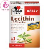 Viên mầm đậu nành Doppel herz Aktiv Lecithin+B-Vitamine của Đức hộp 40 viên