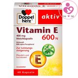 Vitamin E Doppelherz aktiv Vitamin E 600N của Đức hộp 40 viên