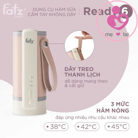 Dụng cụ hâm sữa cầm tay không dây Ready 6 Fatzbaby FB3068BT