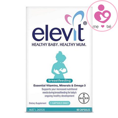Elevit Breastfeeding vitamin tổng hợp cho phụ nữ sau sinh và nuôi con bú hộp 60 viên