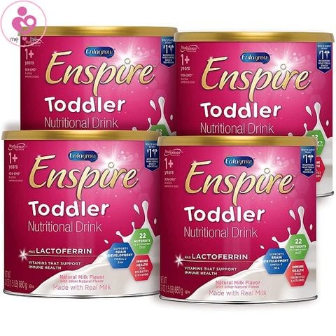 Combo 4 hộp sữa Enspire Toddler Nutritional Drink 1+ của Mỹ cho trẻ từ 1-3 tuổi hộp 680g