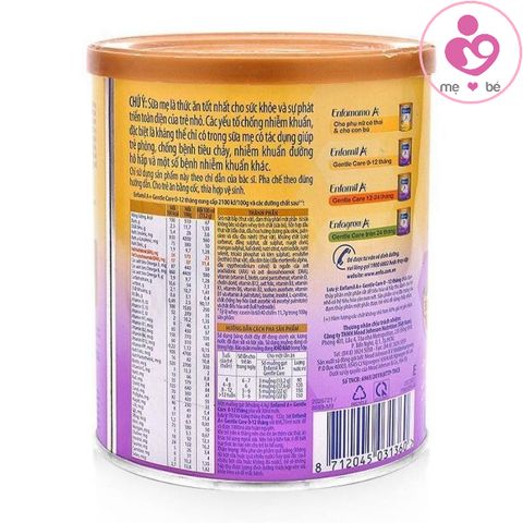 Sữa Enfamil A+ Gentle Care cho bé 0-12 tháng có hệ tiêu hoá nhạy cảm