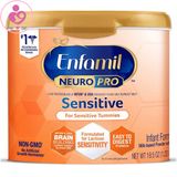 Sữa Enfamil Neuro Pro Sensitive của Mỹ cho trẻ từ 0-12 tháng tiêu hóa kém, nôn trớ, dị ứng lactose
