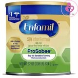 Sữa Enfamil Soy Infant Formula cho trẻ từ 0-12 tháng dị ứng đạm sữa bò, bất dung nạp lactose