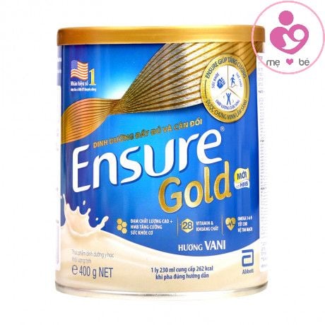 Sữa Ensure Gold HMB của Mỹ hương vani