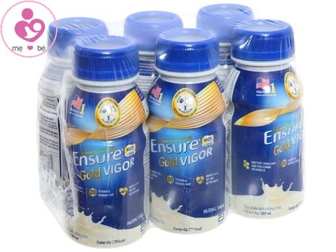 Sữa nước Ensure Gold Vigor HMB hương vani nhập khẩu chính hãng thùng 24 chai 237ml