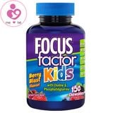 Kẹo phát triển trí não Focus Factor Kids của Mỹ cho trẻ từ 4 tuổi lọ 150 viên