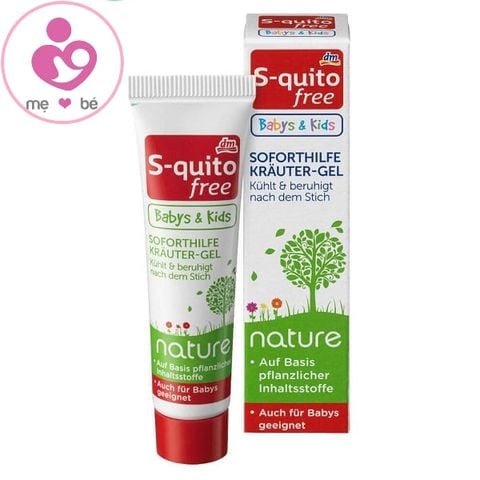 Gel trị muỗi đốt S-quito Free Soforthilfe Krauter-Gel của Đức cho trẻ sơ sinh và trẻ nhỏ tuýp 15ml