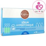 Nước muối sinh lý chống nghẹt mũi Gifrer Sérum Hypertonique của Pháp hộp 20 ống 5ml/ống (Gifrer tép xanh)