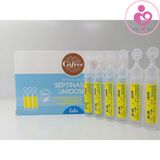 Nước muối sinh lý kháng viêm Gifrer Physiologica Septinasal Unidoses của Pháp hộp 20 ống 5ml (tép vàng)