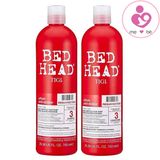 Cặp dầu gội xả Tigi Bed Head đỏ dành cho tóc hư tổn của Mỹ chai 750ml