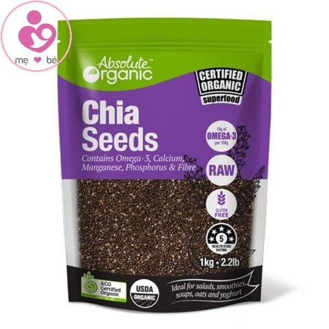 Hạt Chia Seeds Organic của Úc túi tím 1kg