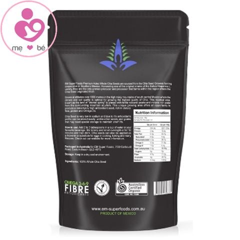 Hạt Chia Black Bag CHIA của Úc gói 500g