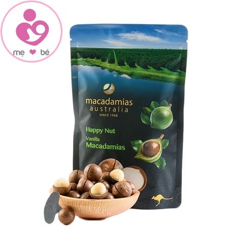 Hạt Macca Australia Happy Nut nguyên vỏ của Úc gói 225g