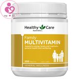 Vitamin tổng hợp cho cả gia đình Healthy Care Family Multivitamin của ÚC lọ 200 viên