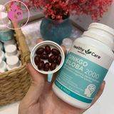 Viên uống bổ não Healthy Care Ginkgo Biloba 2000mg của Úc lọ 100 viên
