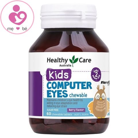 Kẹo dẻo bổ mắt Healthy Care Kids Computer Eyes Chewable của Úc cho trẻ từ 2 tuổi lọ 60 viên