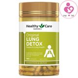 Giải độc phổi Healthy Care Original Lung Detox của Úc lọ 180 viên