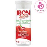 Viên ngậm bổ sung sắt Iron Melts của Úc lọ 50 viên