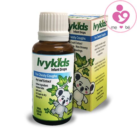 Ivykids infant drops for chesty coughs của Úc hỗ trợ trị ho an toàn cho trẻ sơ sinh lọ 20ml