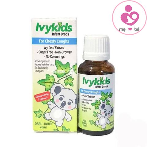 Ivykids infant drops for chesty coughs của Úc hỗ trợ trị ho an toàn cho trẻ sơ sinh lọ 20ml