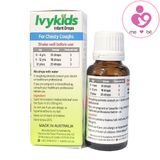 Ivykids infant drops for chesty coughs của Úc hỗ trợ trị ho an toàn cho trẻ sơ sinh lọ 20ml