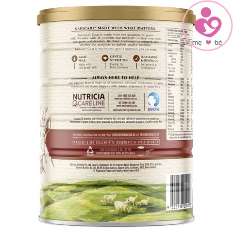 Sữa dê Karicare Goat Milk số 3 của Úc cho trẻ từ 1 tuổi