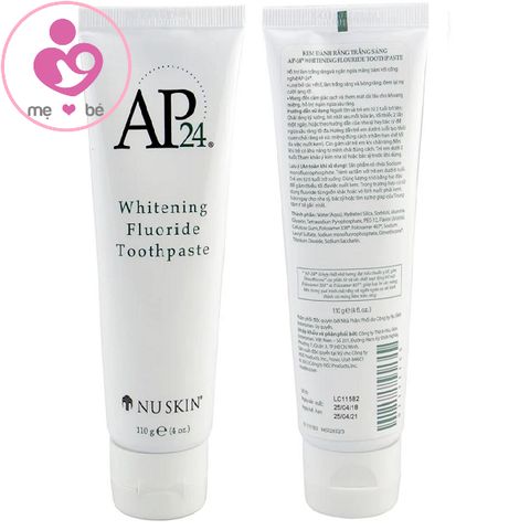 Kem đánh răng AP24 Whitening Fluoride Toothpast của Mỹ cho cả gia đình tuýp 110g
