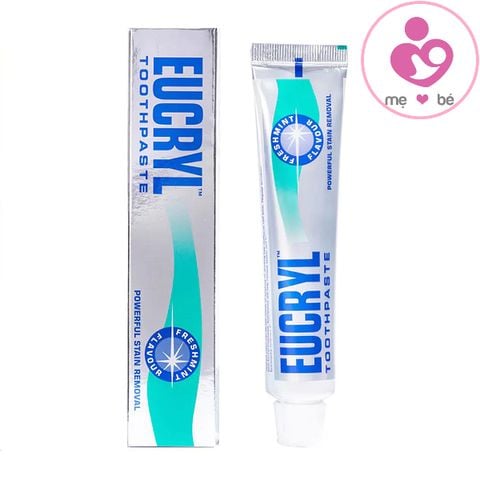Kem đánh răng Eucryl Toothpaste làm trắng răng và hỗ trợ trị hôi miệng của Anh tuýp 50ml