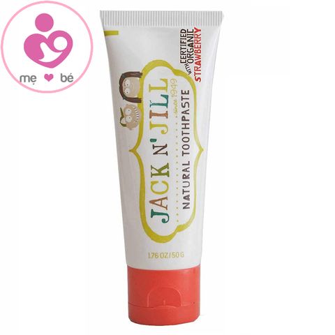 Kem đánh răng Jack N’ Jill Organic của Úc cho bé từ 6 tháng tuổi tuýp 50g
