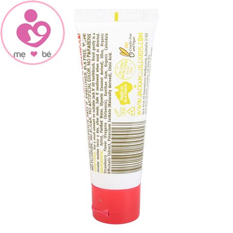 Kem đánh răng Jack N’ Jill Organic của Úc cho bé từ 6 tháng tuổi tuýp 50g