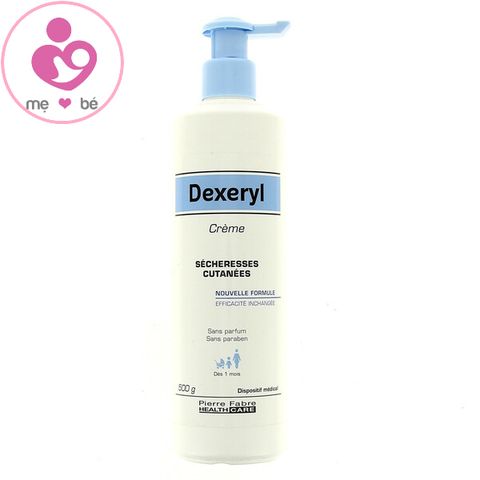 Kem Dexeryl Crème của Pháp dưỡng da trị nẻ chàm cho mẹ và bé chai 500g
