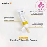 Kem trị nứt đầu ti Medela Purelan Lanolin cream của Thuỵ Sĩ tuýp 7g