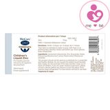 Kẽm dạng nước Biocare Children’s Liquid Zinc của Anh lọ 30ml (mẫu mới 2023