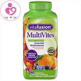 Kẹo dẻo vitamin tổng hợp MultiVites Essential Multivitamin của Mỹ hộp 260 viên
