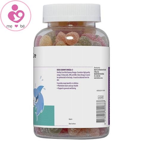 Kẹo dẻo bổ sung Omega 3 Healthy Care Kids Gummy của Úc cho bé từ 2 tuổi hộp 250 viên