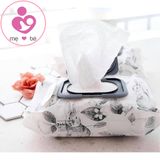 Khăn giấy ướt Lab 65 Momo Rabbit của Hàn Quốc cho trẻ sơ sinh và trẻ nhỏ gói 72 tờ