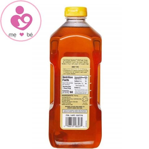 Mật ong Kirkland Signature Wildflower Honey của Mỹ chai 2,27kg