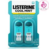 Set 2 lọ xịt thơm miệng Listerine Cool Mint Pocketmist hương bạc hà của Mỹ lọ 7,7ml/lọ