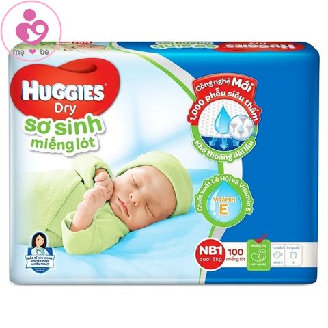 Miếng lót sơ sinh Huggies NB1 cho bé dưới 5kg