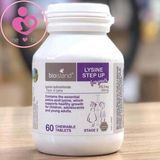 Viên nhai tăng chiều cao Bioisland Lysine Step Up for youth của Úc cho trẻ từ 6 tuổi lọ 60 viên