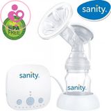 Máy hút sữa điện đơn Sanity AP-154AE của Đức hộp 1 bộ sản phẩm