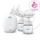 Máy hút sữa điện đôi Philips Avent SCF301/01 của Anh hộp 1 bộ sản phẩm