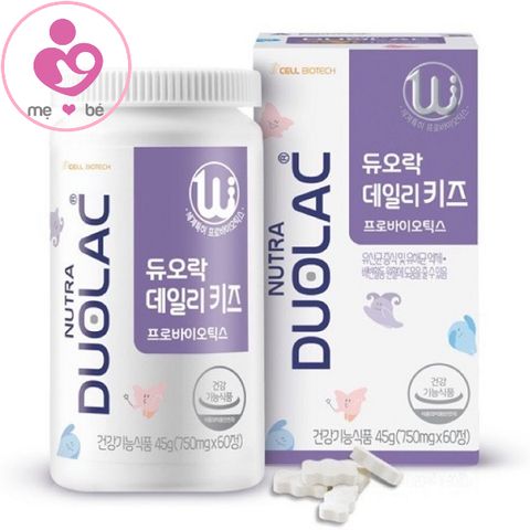 Men vi sinh Duolac tím của Hàn Quốc cho trẻ từ 2 tuổi