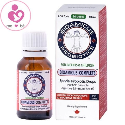 Men vi sinh 10 chủng BioAmicus Complete nhập khẩu chính hãng Canada lọ 10ml