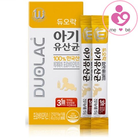 Men vi sinh Duolac vàng của Hàn Quốc cho trẻ từ 3-24 tháng