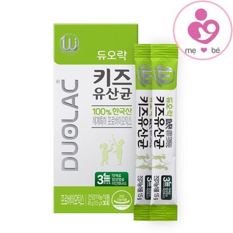 Men vi sinh Duolac xanh lá của Hàn Quốc hỗ trợ tiêu hóa cho bé từ 24 tháng
