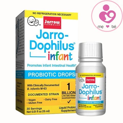 Men vi sinh Jarro-Dophilus Infant cho bé sơ sinh từ 0 – 6 tháng tuổi lọ 15ml